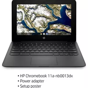 HP 11.6" CHROMEBOOK 11A G8 INTEL CELERON 4GB MEMORY 32GB eMMC FLASH MEMORY - Picture 1 of 5
