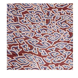 Batik nube oriental vintage impreso a mano textiles indonesios diseño interior - Imagen 1 de 3