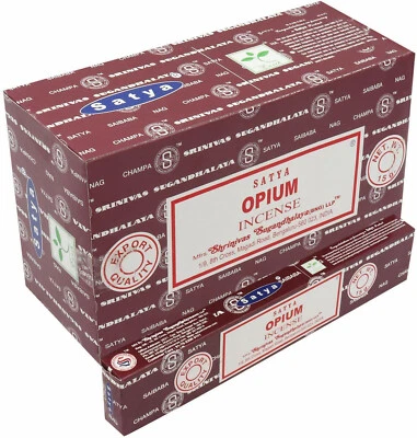 Satya Nag Champa Masala Barra de Incienso Fragancia Natural Opio Agrabatti Caja 180g Foto 1 de 3