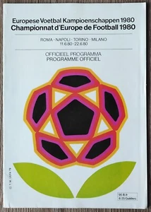 Programa oficial UEFA Euro Italia 11-22.6.1980 Roma Napoli Torino Milán - Imagen 1 de 3