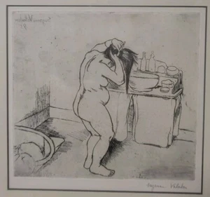 Suzanne Valadon-Signed Drypoint Etching With Aquatint- 1895 - Picture 1 of 5