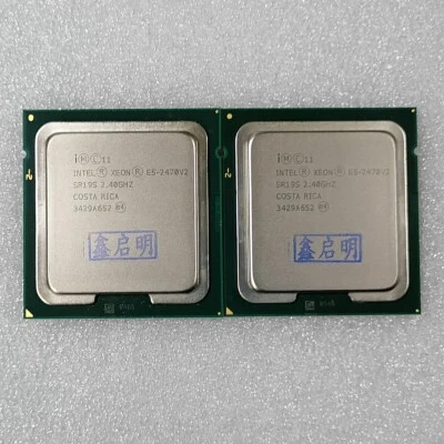 Par a juego Procesador Intel Xeon E5-2470V2 2,4 GHz 25 MB 8GT/s SR19S LGA 1356 EE. UU. Foto 1 de 3