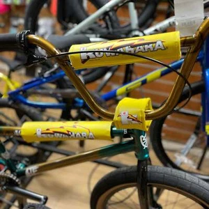 KUWAHARA Lightning Pad-1l BMX Lightning Flame Pad Set Plano Amarillo - Imagen 1 de 1