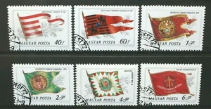 HUNGARY 1981 Historical Hungarian Flags. Set of 6. Fine USED CTO. SG3374/3379. - Picture 1 of 1