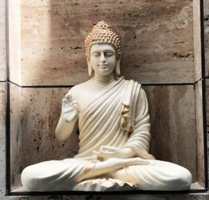 GROSSE 15" BUDDHA IDOL STATUE - AM BESTEN FÜR ZUHAUSE WOHNZIMMER UND GARTEN GESCHENK - Bild 1 von 6