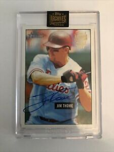 2021 Topps Archives Signature Series Jim Thome Auto 1/1 #28 2005 Bowman Heritage
