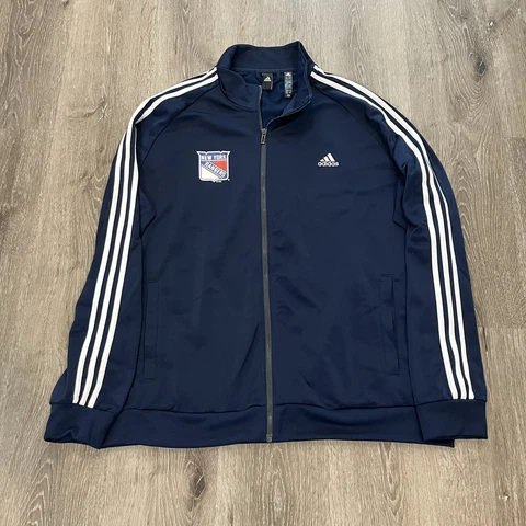 New York Rangers Adidas NHL Full Zip Track Jacket Size Men’s 2XL Cover