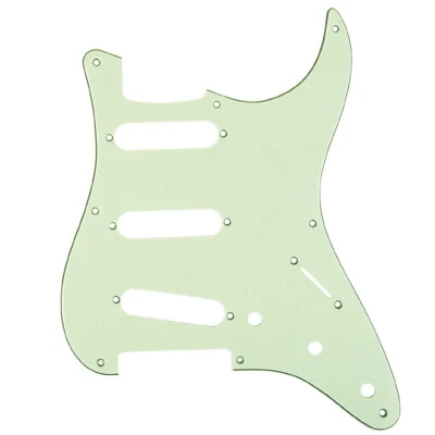 Musiclily Pro 3Ply Mint Green 8 Hole 50s Vintage SSS Guitar Pickguard For Strat