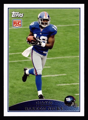 2009 Topps Hakeem Nicks #335 Rookie RC - Image 1 of 2
