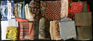 Vintage Fabric Textile Remnants Cotton Poly 25+ LBs Large Lot - Picture 1 of 8