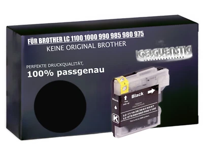 1 Druckerpatrone kompatibel black für  Brother LC980 DCP 145C - Bild 1 von 4