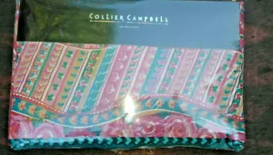 COLLIER CAMPBELL Rajastan lenzuola doppie o piatte NUOVE strisce colorate 1990 - Foto 1 di 5