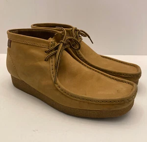 Clarks Collection Shacre Boot Herren 10 M Weizen Nubuk Leder Schnürstiefel - Bild 1 von 10