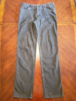 Brioni Mens Classic Black Jeans Made in Italy Size 38 x 36 Rare & Upscale - Image 1 of 4
