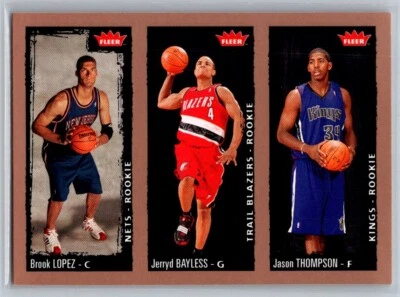 2008-09 Fleer Brook Lopez / Jason Thompson / Jerryd Bayless #239 - Image 1 of 2