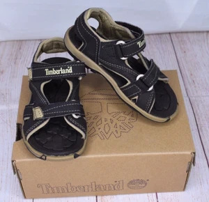 Timberland Sandals Toddler Kids Brown Mad River 2 Strap Size 9 W/ Box (43862) - Picture 1 of 15