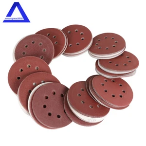 180 Stück 5 Zoll 8 Löcher Haken und Öse selbstklebende Schleifscheiben Schleifpapier 10 Sorten - Bild 1 von 12