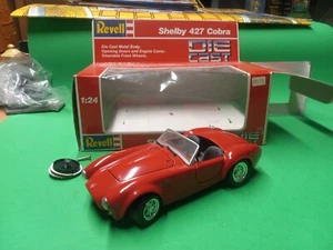 Vintage 1989 Revell Die Cast RED Shelby 427 Cobra 1:24 w/ Original Box - Picture 1 of 4