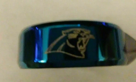 Carolina Panthers Team Titanium Ring, style #2 Cover