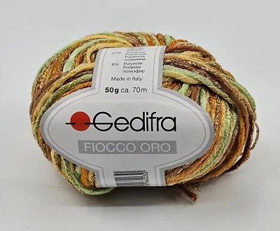 * Gedifra Fiocco Oro Yarn * Sunrise * Made in Italy * 50g / 70m - Image 1 of 3