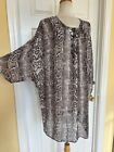 TOMMY BAHAMA snake-print bathing suit cover-up size L