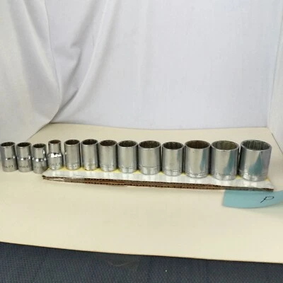 Craftsman Socket Set 1/2” Drive Short 13 Piece 12 Point V-Series Chrome Standard - Image 1 of 2