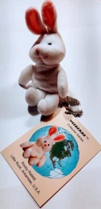 Weebeans Collector Series 1998 LITTLE ROCK "ROCKY" RABBIT Schlüsselanhänger Plüsch - Bild 1 von 8
