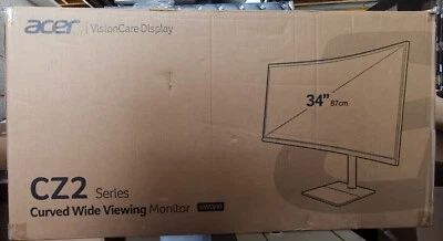 ACER CZ342CUR Wide Quad HD 34" Curved VA LCD Monitor - Black - Image 1 of 3