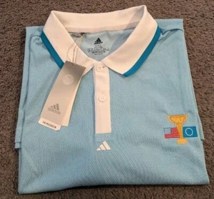 Neu mit Etikett! Herren Adidas Primegreen Ryder Cup Blau Golf Poloshirt Größe 2XL - Bild 1 von 6