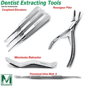 Set di strumenti dentistici estrazione dentistica chirurgia implantare parodontale - Foto 1 di 24