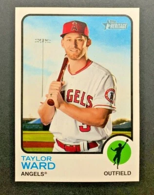 2022 Topps Heritage - Taylor Ward #421 Los Angeles Angels - Short Print - Image 1 of 2