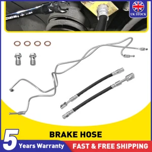 For VW Golf MK4 Bora 1.4 1.6 1.8T 1.9 TDI 2.0 (98-) Pair Rear Brake Pipes Hoses - Picture 1 of 17