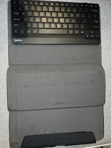 Teclado BELKIN F5L107 Usado Inalámbrico Folio Negro Estuche iPad - Imagen 1 de 7