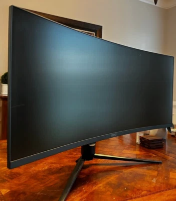 MSI MAG342CQPV Gaming Monitor, 34 Inch, 3440 x 1440, Barely Used - Image 1 of 2