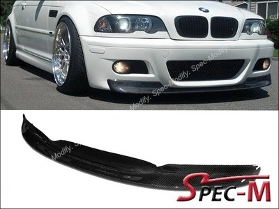 ESTILO CSL FIBRA CARBONO PARACHOQUES DELANTERO LABIO PARA 2001-2006 E46 CUPÉ BMW M3  Foto 1 de 3
