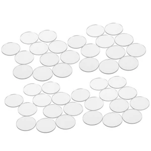 200 Pcs Mirror Wall Stickers Round Surface Decorative Decal for Home - Picture 1 of 12