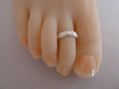 2x 925 Silver (plated)Toe Ring, size adjustable For 2 items FREE POST AUSTRALIA - image 1 of 4