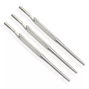 3 Pezzi Porta Lama Manico Coltello Bisturi Chirurgico Sterile #3 Con Modello Tondo - Foto 1 di 4