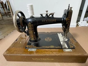NEWHOME SEWING MACHINE Old hand-cranked sewing machine Antique - Picture 1 of 18