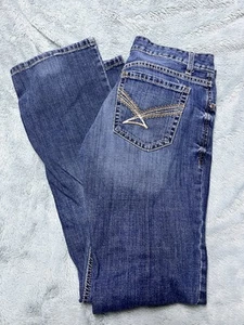 Cinch Ada Jeans Damen 29x32 Bootcut Stretch Cowboy Western Rodeo Blau Denim - Bild 1 von 16