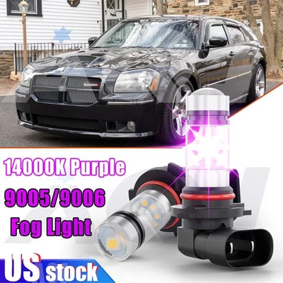 For Dodge Magnum 2005-2008 Fog Light Projector Lens pink purple LED Bulbs Foto 1 de 4