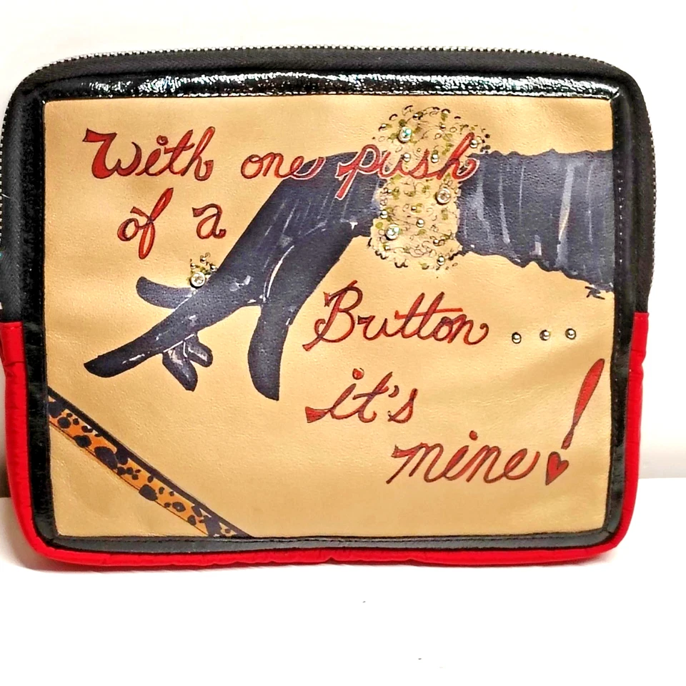 Brighton 手提包“With One Push Of A Button It’s Mine”iPad 平板电脑 罕见 美国 — 第 1/4 张图片