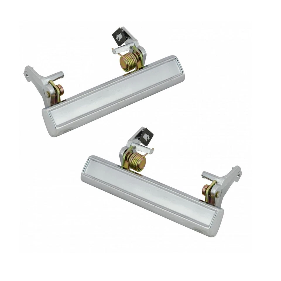 Door Handles Outside Exterior Chrome Pair Set for Buick Chevy Olds Pontiac - Image 1 of 4