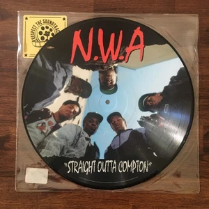 NWA Straight Outta Compton Picture Disc Record 12” Lp Dr. Dre Cube Eazy-E 2015 - Picture 1 of 4