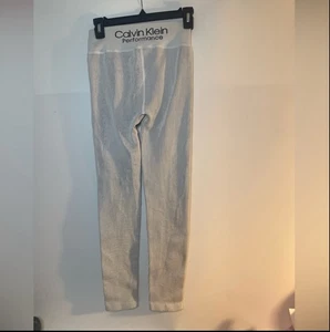 Calvin Klein Performance high waist Women's Thick Ribbed Leggings size S - Picture 1 of 6