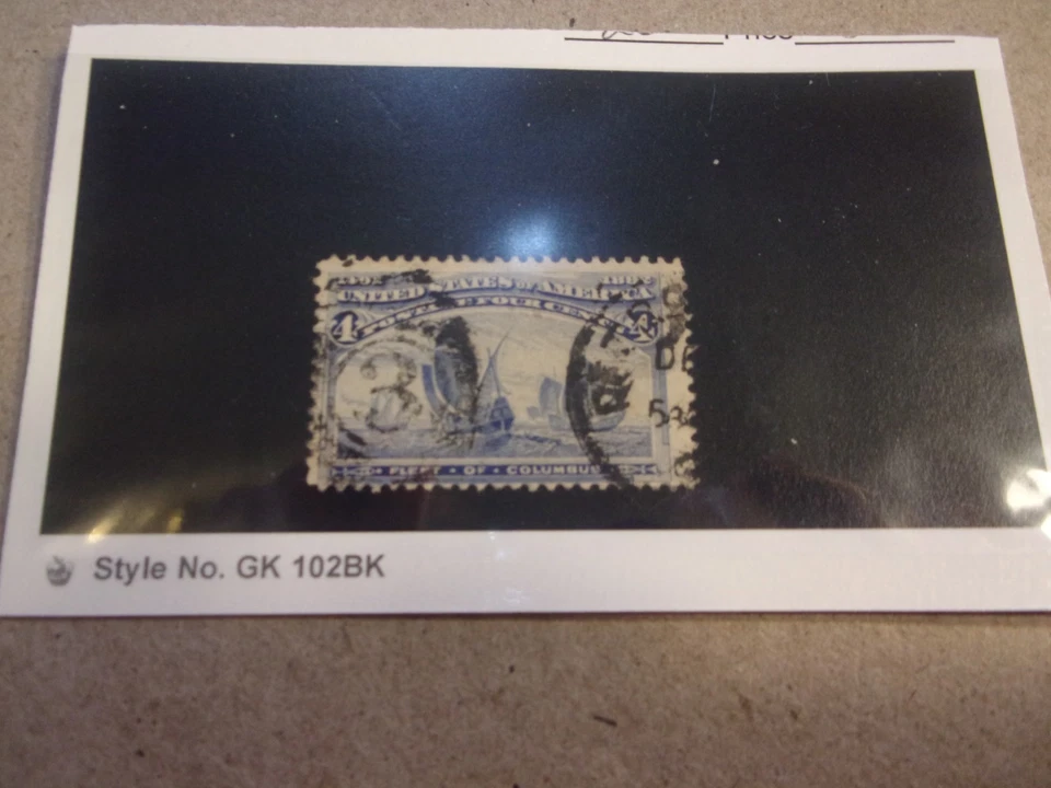 USA Used, 1893 Issue, Scott #233, 4 Cent Columbian Exposition, Ultra - Image 1 of 1