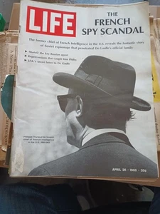 Vintage Life Magazine - The French Spy Scandal (April 26, 1968) - Picture 1 of 8