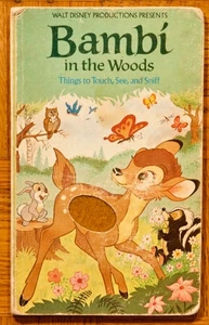 1984 1st HC; Bambi in the Woods: Things to Touch, See, & Sniff; Random House - Imagen 1 de 9