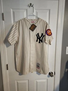 100% Authentic MITCHELL & NESS NEW YORK YANKEES MICKEY MANTLE JERSEY Sz Large  - Picture 1 of 6