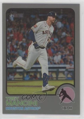 2022 Heritage High Number Chrome Silver Bordered Refractor /373 Trey Mancini - Image 1 of 2